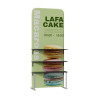 38"L x 89"h Fabric Display Rack with Shelves