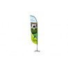 12' Double-Sided Convex Feather Flag - 2 Side Imprint