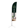 12' Blade Shape Feather Flag - 2 Side Imprint