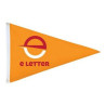 16"x24" Single-Sided Triangle Pennant Flag w Digital Print