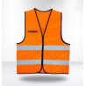 Fluorescent Reflective Safety Vest w/Velcro Closure - 22" x 27"