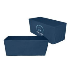 6' Fitted Stain-Resistant Table Cover - 7oz Polyester w Dye Sublimation Print