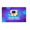 12'L x 89"h Straight Display Wall - Double-Sided