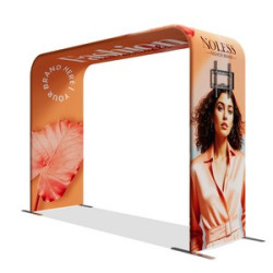 10'w x 7.5'h Square Arch Display with TV Rack