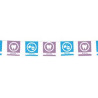 15' Rectangle Pennant String - 1 Side Imprint
