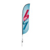 6' Convex Feather Flag - 2 Side Imprint