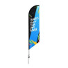6' Convex Feather Flag - 2 Side Imprint