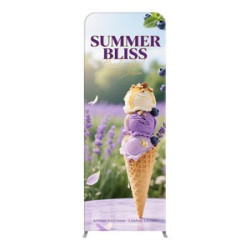 MagLock Straight Fabric Display - 3'w x 8'h
