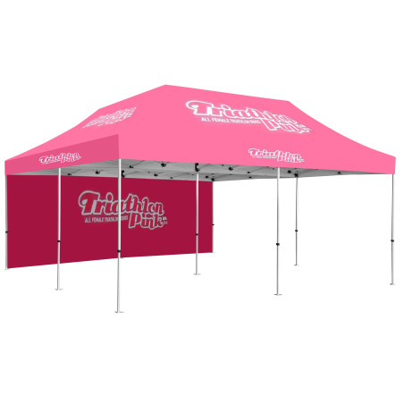 20x20' Premium Hex Aluminum Frame Tent Kit w/Full Rear Wall