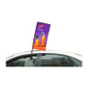 32" Stationary Rectangle Car Window Flag - 2 Side Imprint