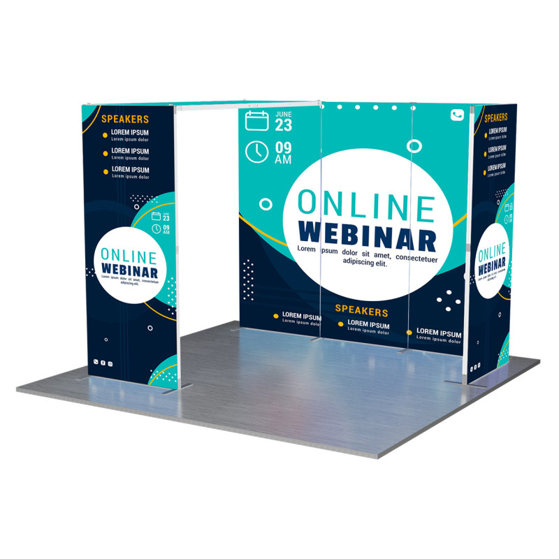 10' Folding Complete Booth Display - Layout B