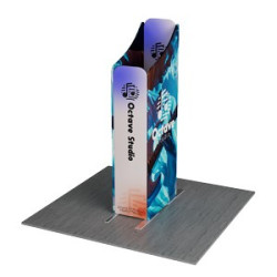 MagLock Sloped Fabric Booth Display Kit F - 6.6'w x 8'h
