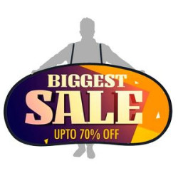 Personal Pop-Out Banner Sign - 48"w x 28"h Single Sided
