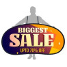 Personal Pop-Out Banner Sign - 48"w x 28"h Single Sided