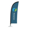6''x18'' Single-Sided Blade Table Flag w Digital Print