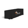 8' Pleated Stain-Resistant Table Cover - 7oz Polyester w Dye Sublimation Print