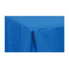 8' Pleated Stain-Resistant Table Cover - 7oz Polyester w Dye Sublimation Print