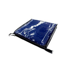 8' Pleated Stain-Resistant Table Cover - 7oz Polyester w Dye Sublimation Print
