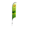6' Concave Feather Flag - 1 Side Imprint