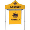 5' x 5' Hex Anodized Aluminum Frame Tent Kit w/Full Rear Wall