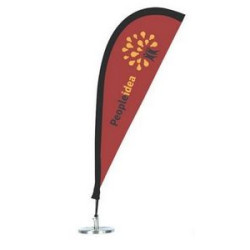 6''x14'' Single-Sided Teardrop Flag w Digital Print