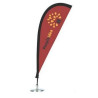 6''x14'' Single-Sided Teardrop Flag w Digital Print