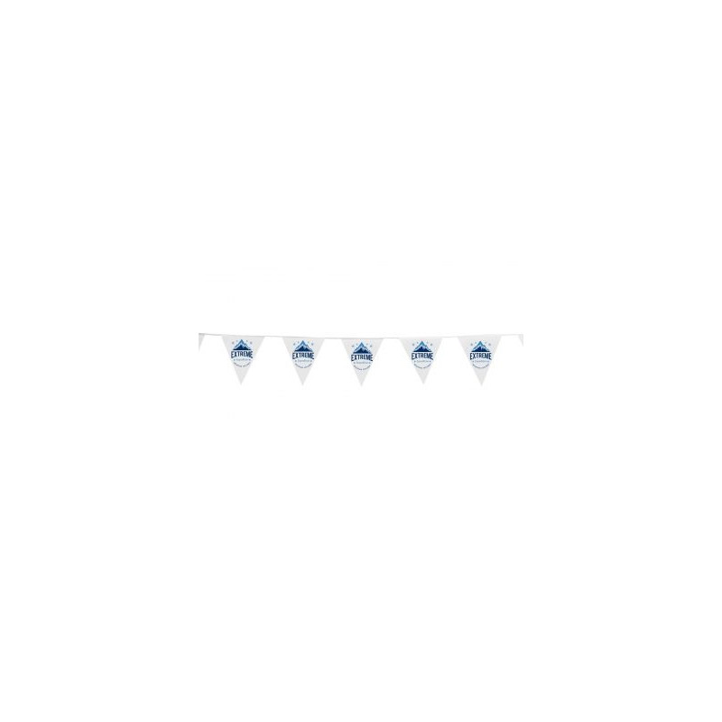 15' Triangle Pennant String - 1 Side Imprint