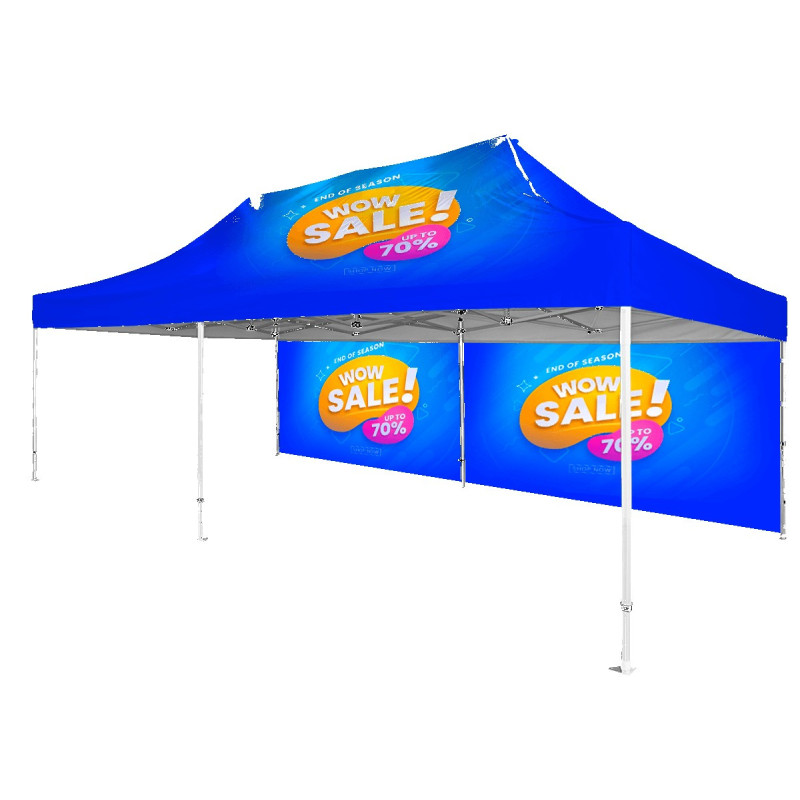 13' x 26' Hex Anodized Aluminum Frame Tent Kit w/Full Rear Wall