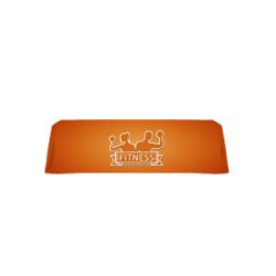 8' to 6' Convertible Stain-Resistant Table Cover - 7oz Polyester w Dye Sublimation Print