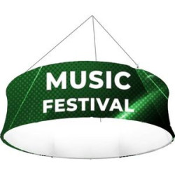 Round Hanging Banner - 72dia x 21"h