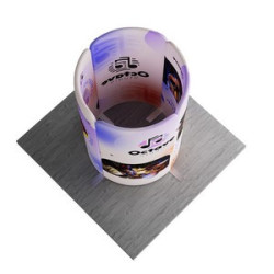 MagLock L-Shape Fabric Booth Display Kit A - 9'w x 6.5'h