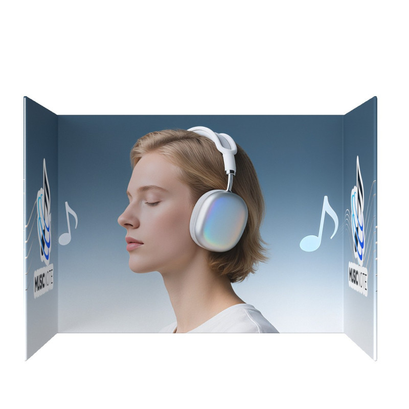 20' – 480"w x 90"h U-Shaped Backdrop Display