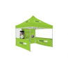 10x10' Standard Hex Aluminum Frame (40mm post,1.2mm gauge) w Dye Sublimation Canopy + Walls