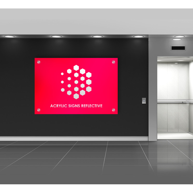 Reflective Acrylic Sign (1' X 1ft/Sqft)