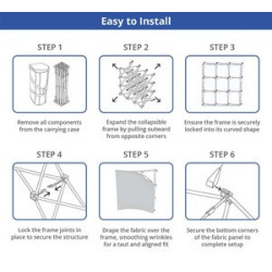 Fabric Pop Up Straight - Hardware only