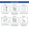 Fabric Pop Up Straight - Hardware only