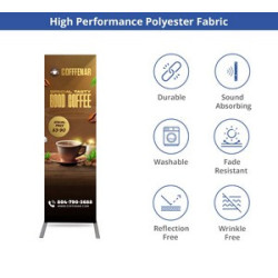 Economy EZ Extend Fabric Display Stand, Double Sided Package (4' x 6.5ft)