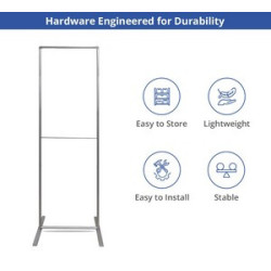 Economy EZ Extend Fabric Display Stand, Double Sided Package (4' x 6.5ft)