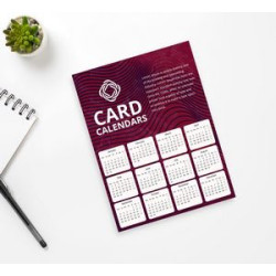 Card Calendars - Printed Front and Back (7" x 5")