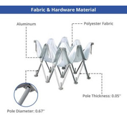 8' x 8' Fabric Pop Up Straight Display Package