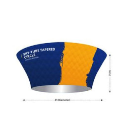 Sky Tube Tapered Circle Hanging Banners, Single Sided Package