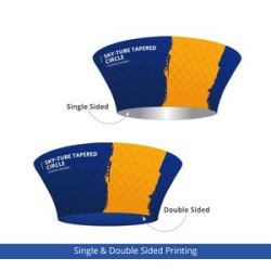 Sky Tube Tapered Circle Hanging Banners, Single Sided Package