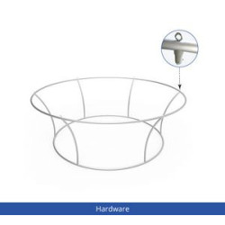 Sky Tube Tapered Circle Hanging Banners, Single Sided Package