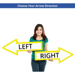 Directional Arrow Signs, Double Sided (4' x 1.5ft)