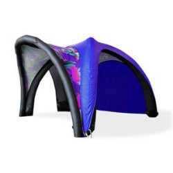 Custom Printed Inflatable Dome Tent - Design 1, Banner, Topper and Frame (13' x 13ft)