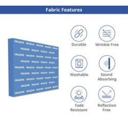 10' x 8' Step and Repeat Fabric Pop Up Straight Display Package