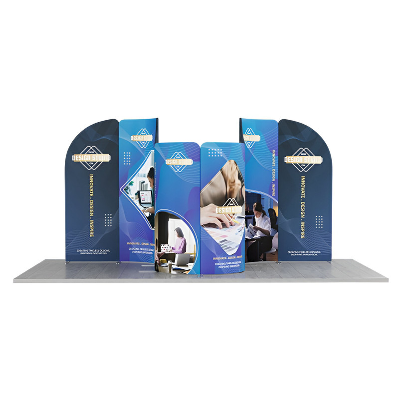 13' Magnetic Modular Fabric Displays - Curved Shape (Double Sided)