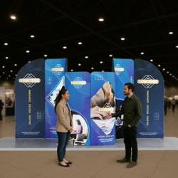 13' Magnetic Modular Fabric Displays - Curved Shape (Double Sided)