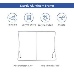 U Shaped Pillow Case Backdrop (Hardware only)