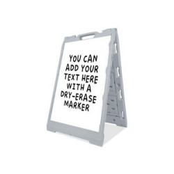 Economy Dry-Erase A-Frame with 1 Blank Panel (2' x 3')